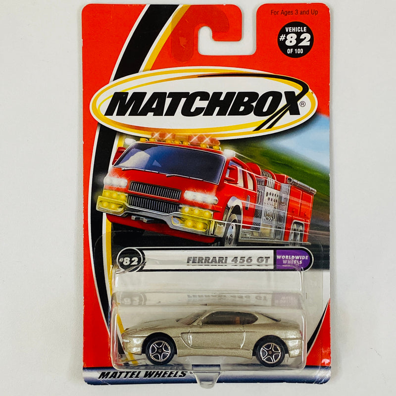 2000 Matchbox Worldwide Wheels Ferrari 456 GT plata metálico - Detalle Burbuja