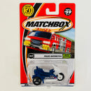 2002 Matchbox CHASE de Edición Limitada 1/10,000 50th Anniversary Rescue Rookies Police Motorcycle azul metálico Primera Edición