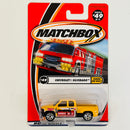 2002 Matchbox Hammer and Nails Chevrolet Silverado amarillo