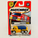 2002 Matchbox 50th Anniversary Build It Right! Cement Mixer amarillo con Tambor Giratorio