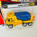2002 Matchbox 50th Anniversary Build It Right! Cement Mixer amarillo con Tambor Giratorio