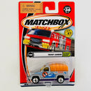 2002 Matchbox 50th Anniversary Ultimate Rescue Troop Carrier plata metálico con Cubierta Desmontable