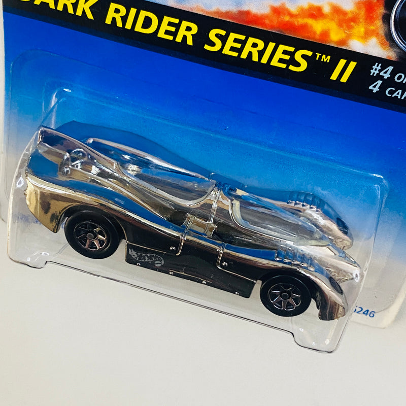 1996 Hot Wheels Dark Rider Series II Power Pistons cromado 7SP tarjeta Coolest to Collect