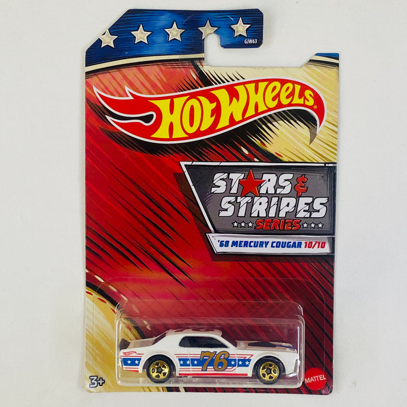 2020 Hot Wheels Walmart Exclusive Stars & Stripes 68 Mercury Cougar blanco 5SP