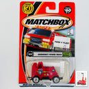 2002 Matchbox CHASE de Edición Limitada 1/10,000 50th Anniversary Rescue Rookies Emergency Power Truck rojo Primera Edición con Torre Elevable