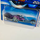 2006 Hot Wheels First Editions Hammer Sled 020 morado metálico MC3 base ZAMAC Primera Edición