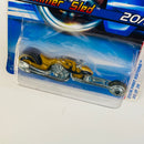 2006 Hot Wheels First Editions Hammer Sled 020 dorado metálico MC3 base ZAMAC Primera Edición