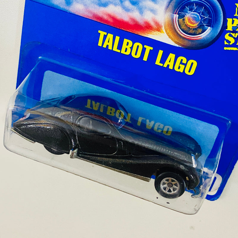 1995 Hot Wheels Talbot Lago 250 negro metálico 7SP base ZAMAC