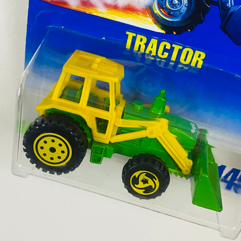 1997 Hot Wheels Tractor 145 amarillo CT con SB