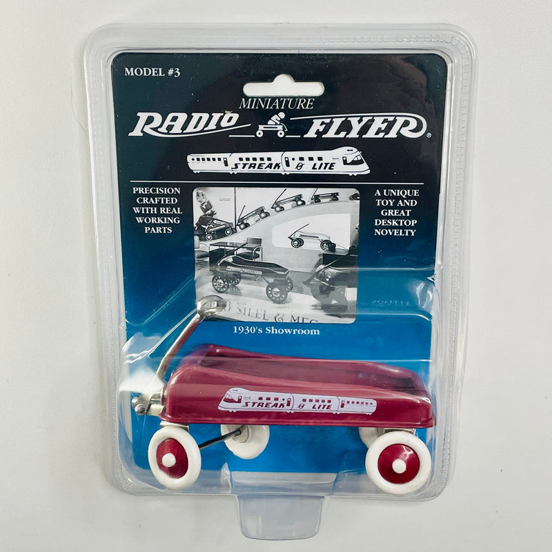 1994 Radio Flyer Miniature 1:12 Model 3 1930 Streak-O-Lite Radio Flyer Coaster Wagon rojo