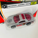 2002 Matchbox CHASE de Edición Limitada 1/10,000 50th Anniversary Safety Stars Chevrolet Camaro Police plata metálico