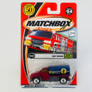 2002 Matchbox 50th Anniversary Rescue Rookies Fire Tanker rojo Bombero con Manguera Extensible