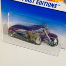 1997 Hot Wheels First Editions Scorchin' Scooter morado metálico MC3 base ZAMAC Primera Edición