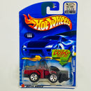 2002 Hot Wheels Factory Sealed CAT Wheel Loader 186 rojo metálico 5SP