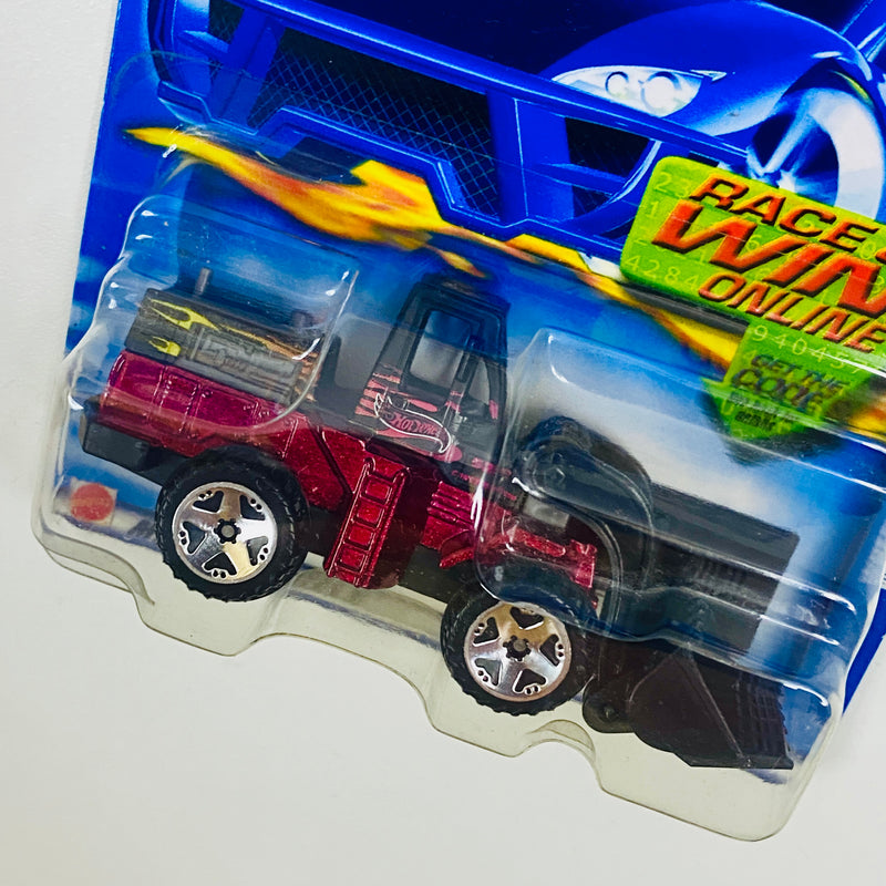 2002 Hot Wheels Factory Sealed CAT Wheel Loader 186 rojo metálico 5SP