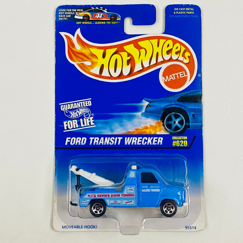 1997 Hot Wheels Ford Transit Wrecker 620 celeste 5SP - Casting Corgi