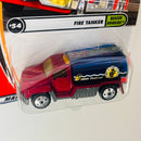 2002 Matchbox 50th Anniversary Rescue Rookies Fire Tanker rojo Bombero con Manguera Extensible
