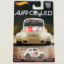 2017 Hot Wheels Premium Car Culture Air Cooled 60s Fiat 500D Modificado blanco Llantas de Goma RR base ZAMAC Primera Edición