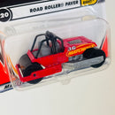 2002 Matchbox 50th Anniversary Built It Right! Road Roller Paver rojo con Rodillo Móvil