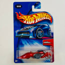 2004 Hot Wheels First Editions Crooze W-Oozie 46 rojo metálico MC3 base ZAMAC Primera Edición