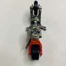 2000 Hot Wheels ERROR de FÁBRICA First Editions Blast Lane 096 naranja metálico MC3 base ZAMAC Primera Edición - Aros Negros - Loose/Suelto