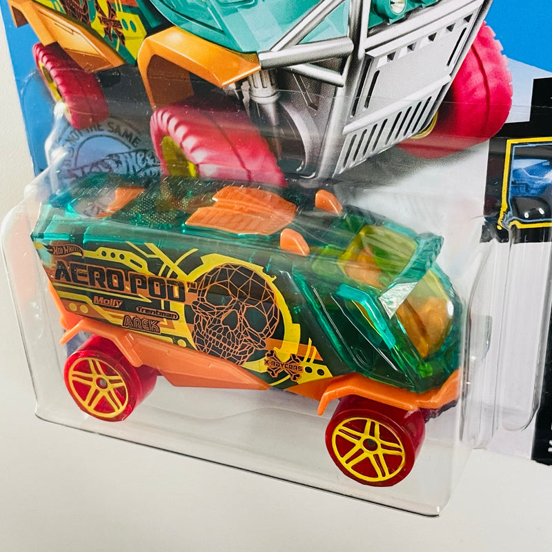 2020 Hot Wheels X-Raycers Aero Pod turquesa PR5 base ZAMAC