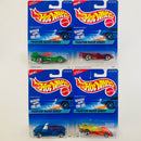 1997 Hot Wheels Phantom Racer Series Colección Set de 4 - Power Rocket, Power Pistons, Power Pipes, Road Rocket