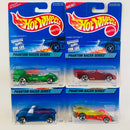 1997 Hot Wheels Phantom Racer Series Colección Set de 4 - Power Rocket, Power Pistons, Power Pipes, Road Rocket