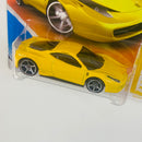 2010 Hot Wheels HW Premiere Ferrari 458 Italia amarillo OH5 Primera Edición
