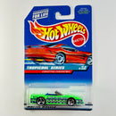 1998 Hot Wheels Tropicool Series Corvette Convertible verde 3SP Tarjeta Auto Rojo