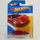2012 Hot Wheels New Models Ferrari 458 Spider rojo OH5 Primera Edición