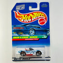 1998 Hot Wheels Dash 4 Cash Series Dodge Viper RT/10 blanco SB variante Tarjeta Auto Azul