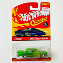 2005 Hot Wheels Classics Series 1 1957 Chevy Bel Air verde Spectraflame 5SP base ZAMAC