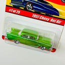 2005 Hot Wheels Classics Series 1 1957 Chevy Bel Air verde Spectraflame 5SP base ZAMAC