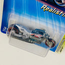 2005 Hot Wheels First Editions Realistix Airy 8 004 plata metálico MC5 base ZAMAC Primera Edición