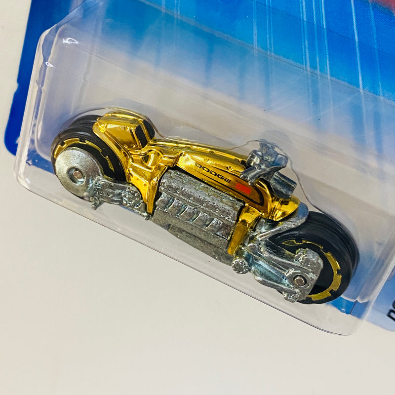 2005 Hot Wheels Dodge Tomahawk dorado cromado TMHK base ZAMAC
