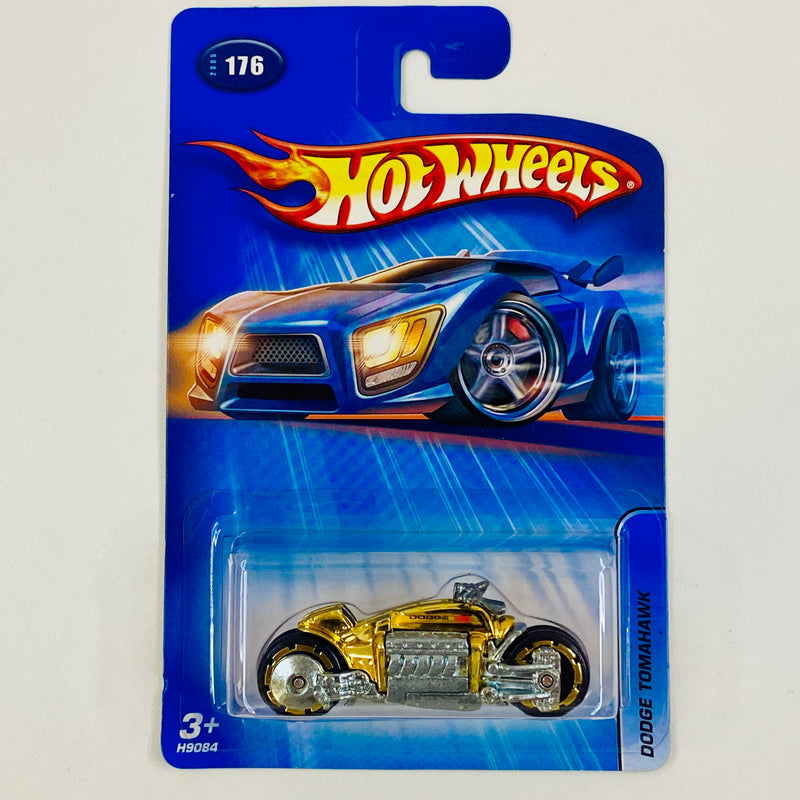 2005 Hot Wheels Dodge Tomahawk dorado cromado TMHK base ZAMAC