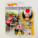 2026 Hot Wheels Mario Kart Toad Standard Kart azul con blanco MK Base Metal