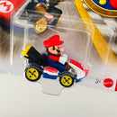 2026 Hot Wheels Mario Kart Mario Standard Kart rojo con blanco MK Base Metal