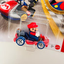 2026 Hot Wheels Mario Kart Mario Pipe Frame rojo MK Base Metal