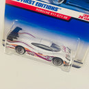 1999 Hot Wheels First Editions Porsche 911 GT1-98 blanco LW Primera Edición