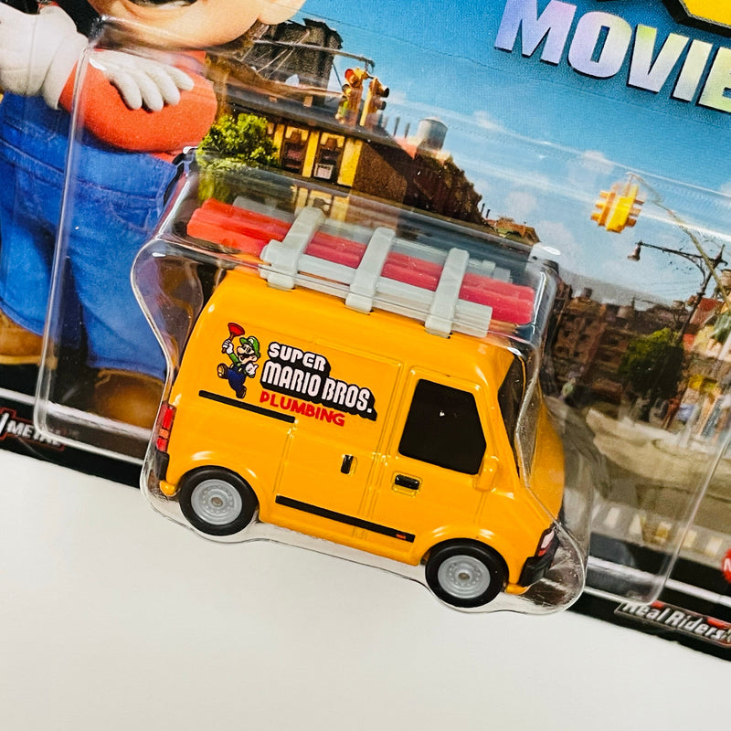 2023 Hot Wheels Premium Entertainment Nintendo The Super Mario Bros Movie Plumber Van naranja Llantas de Goma RR