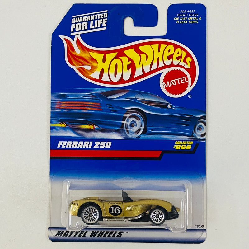 1998 Hot Wheels Ferrari 250 866 dorado metálico LW