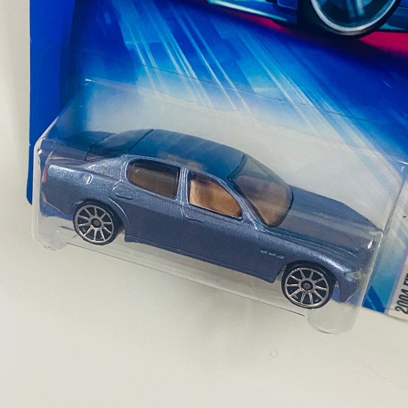 2004 Hot Wheels First Editions Maserati Quattroporte 029 azul acero metálico LW Primera Edición