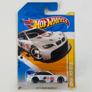 2012 Hot Wheels ERROR de FÁBRICA New Models BMW M3 GT2 blanco PR5 Primera Edición - Cromado Parcial en Aro Trasero