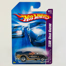 2008 Hot Wheels Team Drag Racing Ford Mustang Funny Car negro 5SP base ZAMAC