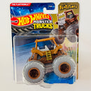 2025 Hot Wheels Monster Trucks The Flintstones The Flintmobile Troncomóvil de Los Picapiedra marrón MT con Auto Aplastable