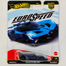 2025 Hot Wheels Car Culture Eurospeed Bugatti Bolide azul metálico Llantas de Goma RR