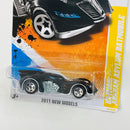 2011 Hot Wheels New Models Batman Arkham Asylum Batmobile negro 5SP Primera Edición