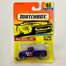 1997 Matchbox Superfast New Model 1997 56 Ford Pick Up 48 morado Primera Edición